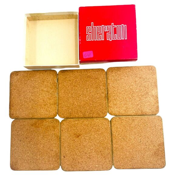 Vintage Sharaton LONDON 19TH Century Historic Architecture 6 Coaster Set - Picture 7 of 9